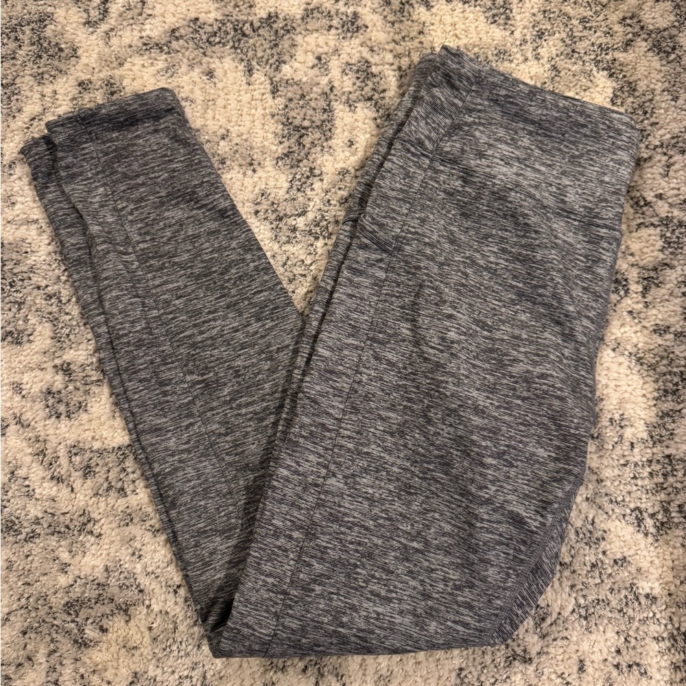 Gray Fleece Lined Leggings